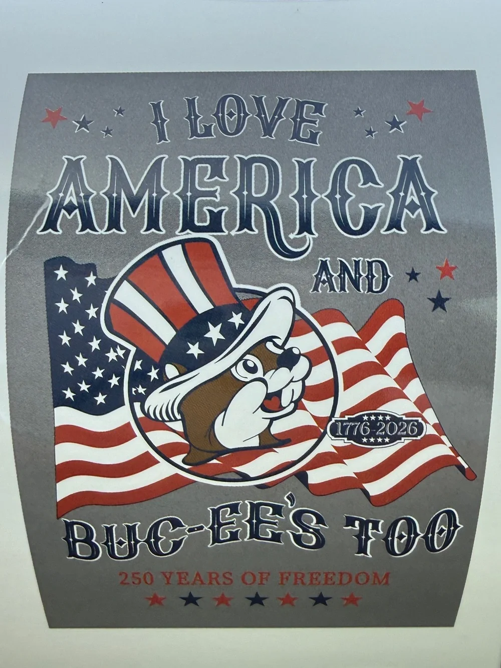 NWT Buc-ee’s “I Love America and Buc-ee’s Too” Blanket